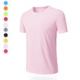 thumbnail image 4 of Compression Shirts for Men Quick Drying Summer Gym Shirts Breathable Stretchy Short Sleeve Crew Neck Basic T-Shirts for Activewear, 4 of 7
