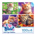 thumbnail image 1 of RoseArt - Snack Size 400-Piece - I Love Cats - Adult Interlocking Puzzle, 1 of 5