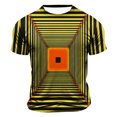 thumbnail image 1 of Shorts pour Hommes Mode Décontractée Imprimé Sports Manches Courtes Col Rond Blouses Chemises Chemises pour Hommes, 1 of 5
