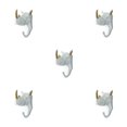 thumbnail image 3 of Maytalsory Animal Head Key Hook Sturdy And Durable Construction Adding Touch Of Whimsy White gold (rhino) 5Set, 3 of 6