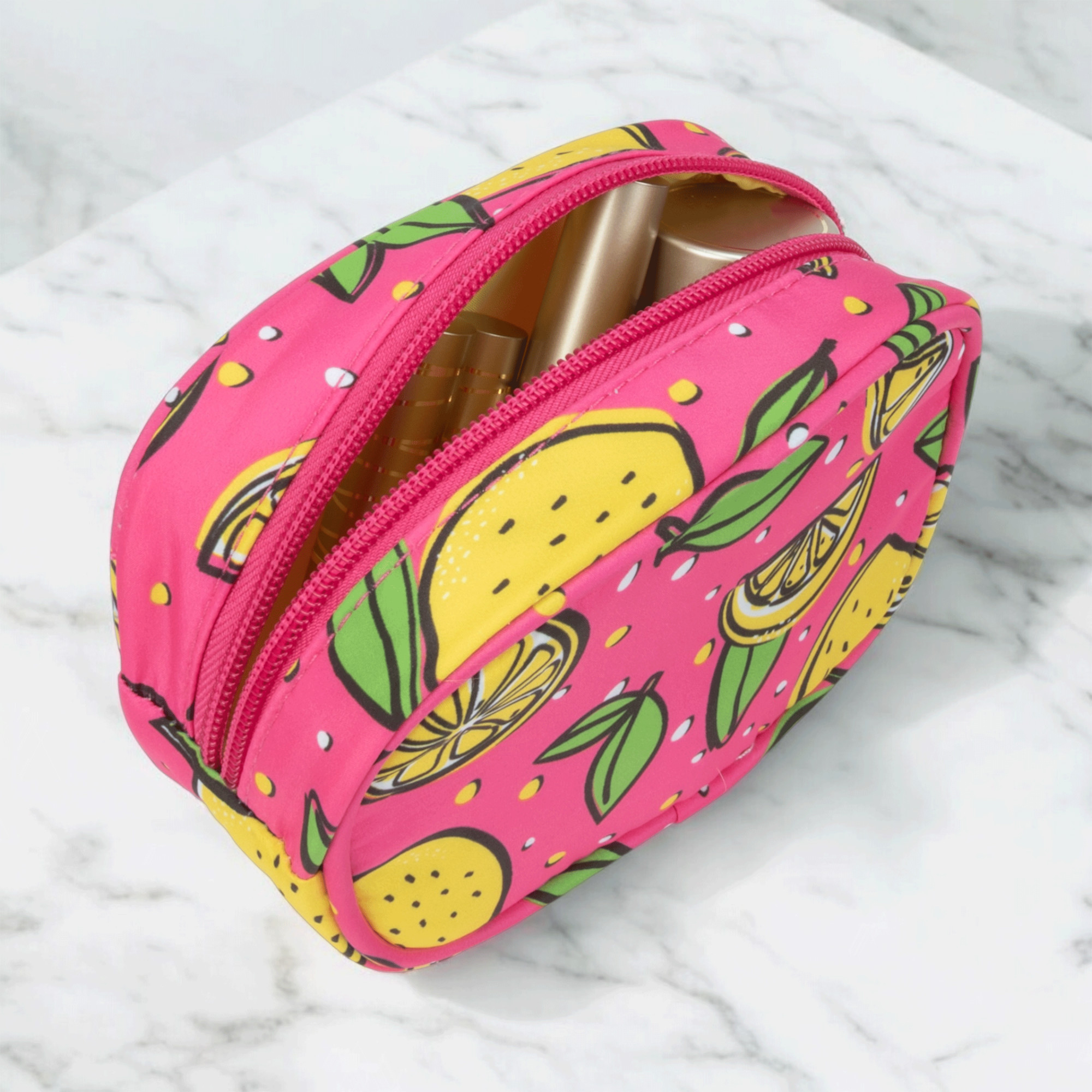 Eqb - Cosmetic Bag - Pick Me Up Pouch Lemon - 1Pc