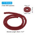 thumbnail image 2 of Unique Bargains 6mm Polymer Clay Beads Spacer, 3500Pcs 10 Strands Round Flat Handmade Bead Spacer, Dark Red, 2 of 5