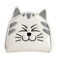 thumbnail image 3 of koolsoo Couvre-Têtes de Club de Golf Maillé Putter Motif Chat Accessoires Putter Queue Couvre-Tête Demi-Cercle Blanc, 3 of 9