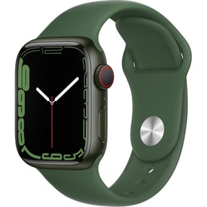 Apple Watch Series 7 GPS + Cellular, 41mm Green Aluminum Case with Clover Sport Band | Certified Refurbished (Grade A)