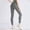 Grey, variant on Amzcrzy Leggings for Women Fashion Stretchy Butt Lift Yoga Pants Casual Solid Color Workout Gym High Waisted Leggings Black L