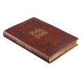 thumbnail image 4 of Bible Sainte KJV, Bible à Gros Caractères Fine, Bible en Faux Cuir Marron avec Index et Ruban, Édition Lettres Rouges, Version King James, 4 of 5