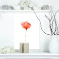 thumbnail image 1 of Aquarelle Grande Fleur de Pavot Rouge - Grande Fleur Art Mural sur Toile, 1 of 3