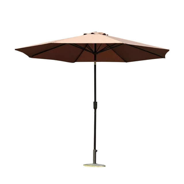 Outsunny Aluminum Steel Frame Round Patio Umbrella