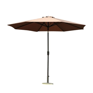 Outsunny Aluminum Steel Frame Round Patio Umbrella