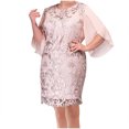 thumbnail image 2 of Ovzne Robes d'Été pour Femmes 2025 Robe d'Été Robe pour Femme Grande Taille Col Rond Brodée Robe Décontractée à Manches Courtes avec Ceinture aux Hanches Robe Grande Taille Manches Courtes Liquidation, 2 of 7