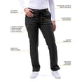 thumbnail image 4 of Adar Pro Sarraus pour Femmes - Pantalon de Sarrau Yoga à Jambe Étroite - P4100T - Étain - 3X, 4 of 7