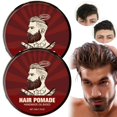thumbnail image 1 of 2Pcs Pomade Men'S [] Oil Based Hair Pomade Natural Wax Formulation For Extra Strong Hold | Hair Wax Styling & Hair Wax Men Beard Pomade | Hair Clay | Beard Styling, Hair Setting Cream, 1 of 9