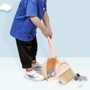 TopLLC Children's Brooms And Dustpan Set Cleaning Supplies Brooms And Dustpan Set For Home Stainless Steel Handle Brooms With Dustpan Combo Set For Home Office Plasti c broom set