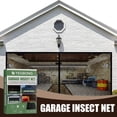 thumbnail image 2 of Trousse d'Écran de Porte de Garage 13 X 6,5 Pi Rideau de Porte en Maille de Fibre de Verre Auto-Étanche Résistant au Vent Conception Enroulable Double Ventilation de Garage Barrière Anti-Insectes Écran d'Air de Patio, 2 of 9
