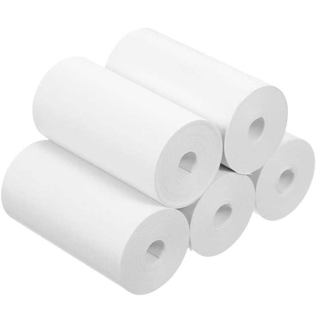 5 Rolls Thermal Printer Papers Thermal Paper Receipt Paper Thermal Paper Roll Thermal Printer Sticker