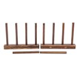 thumbnail image 3 of Dish Drying Rack, Pot Lid Holder Wooden Dish Rack Drying Rack  For Bowl For Tray For Cup For Cutting Board 4 Column Carbon Burning,6 Column Carbon Burning, 3 of 8