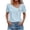 Sky Blue, variant on Meichang Plus Size Linen Shirts for Women Short Sleeve Cotton Linen Tops Loose Casual Crew Neck T Shirts Comfy Lightweight Summer Tops