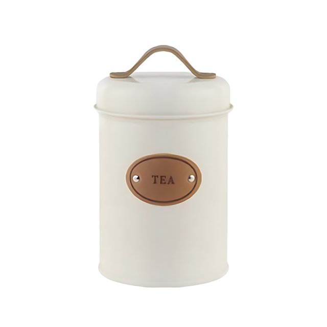 Wweixi Transparent Tea Jars For Storing And Displaying Favorite Tea Leaves Food Grade Metal Kitchen Storage Jars Jars Kitchen Beige tea 1Set