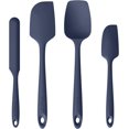 thumbnail image 1 of U-Taste 480°F High Heat Resistant Silicone Spatula Set of 4, BPA-Free Food Grade Kitchen Cooking Baking Mixing One Piece Seamless Flexible Rubber Scraper for Nonstick Cookware (Midnight Blue), 1 of 9