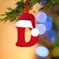 thumbnail image 1 of Fridja 26 Letters Christmas Tree Decoration Pendant, Christmas Tree Ornaments Personalized DIY Christmas Ornaments Christmas Decoration Xmas Tree Hanging Decor (D), 1 of 5