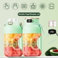 thumbnail image 1 of SuChun Glass Bottle Multifunctional Portable Juicer Cup With Digital Display 2024 New Portable Smoothie Portable USB Rechargeable Juice Cup Green, 1 of 9