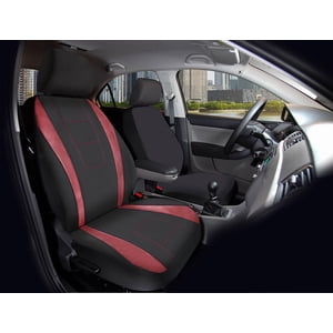 Auto Drive 1-Piece Couverture de siège avant en carbone rouge