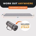 thumbnail image 3 of BalanceFrom GoCloud 71x24 Inches Extra Thick Yoga Mat 1-Inch High-Density Foam, Gray, 3 of 13