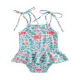 thumbnail image 1 of Maillot de Bain pour Tout-Petites Fille Léopard à Bretelles Sans Manches, 1 of 6