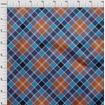 thumbnail image 3 of oneOone Viscose Jersey Fabric Tartan Check Decor Fabric Printed BTY 60 Inch Wide, 3 of 4