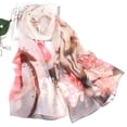 thumbnail image 1 of Foulard Longue Douce pour Femmes à Imprimé Lotus, Châle Foulard pour Dames, 1 of 4