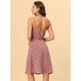 thumbnail image 4 of INSPIRE CHIC Women's Floral Twist Front Adjustable Strap Dress, 4 of 5