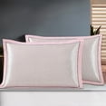 thumbnail image 4 of Fesfesfes Summer Ice Silk Pillowcase Cool Pillowcase Washable Cool Pillowcase Concise Queen Size Adult Pillowcase, 4 of 5