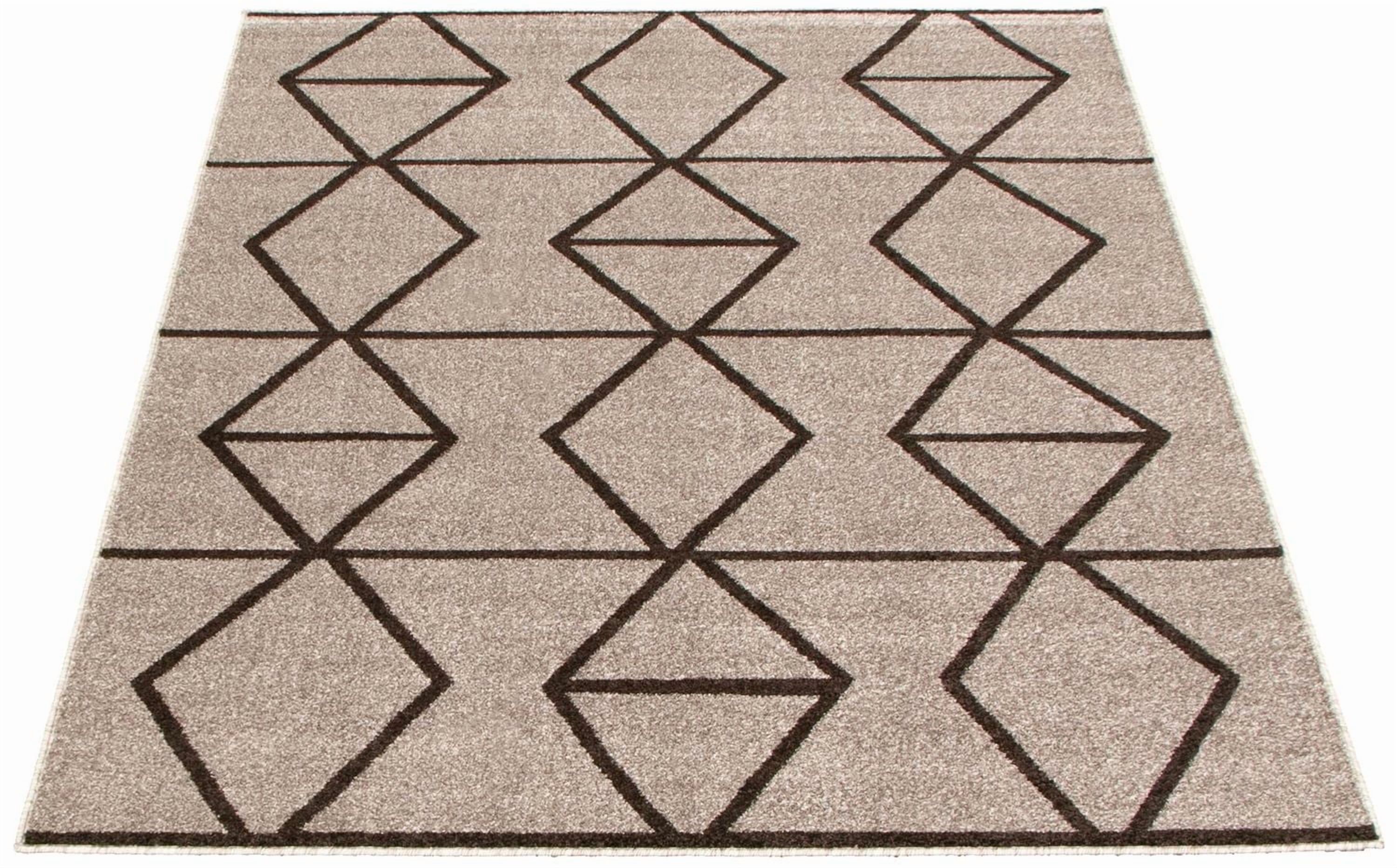 Tapis d'Interieur ECARPET Géométrique pour Salon et Chambre à Coucher Collection Ana