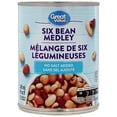thumbnail image 1 of Great Value Six Bean Medley Canned Mixed Beans, 1 of 3