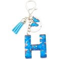 thumbnail image 1 of ORUYROP Initials Letter Keychain Blue Tassel Butterfly Pendant for Women Girls Wallet Backpack Purses, 1 of 3