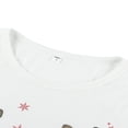 thumbnail image 4 of Ensemble Assorti de Noël Parent-Enfant Rouge Haut à Manches Longues + Pantalon Long à Motif Rayé, 4 of 7