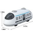 thumbnail image 3 of TIMIFIS Simulated Trains Children's Double-Pull High-Speed Rail Train Toy Train Emu Model Simulation Car Education, 3 of 7