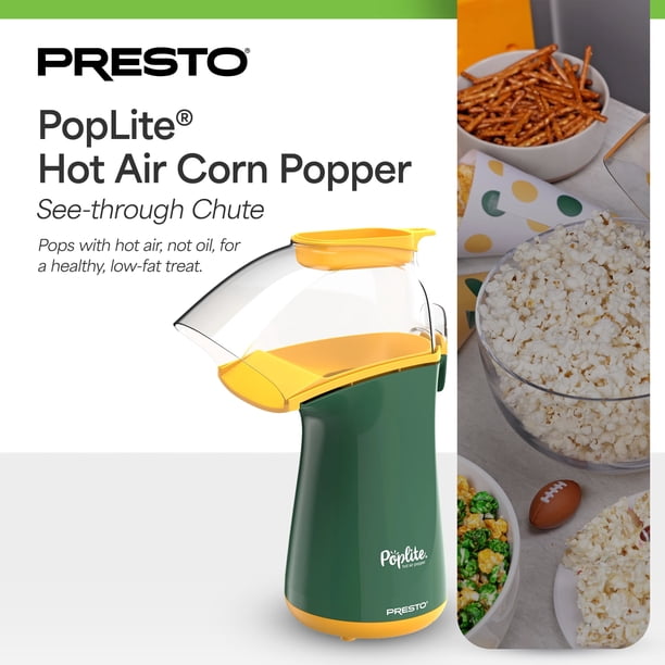 Presto ポップコーンメーカー Presto PopLite Hot Air Corn Popper, All Natural Quick Popcorn