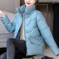 thumbnail image 4 of LSLJS Manteau Chaud pour Femmes avec Poches, Long Manteau d'Hiver à Manches, Parka en Duvet, 4 of 4