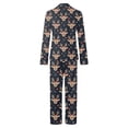 thumbnail image 3 of Men‘s Long Sleeve Top and Pants Matching Family Pajamas Set  2-Piece, 3 of 3