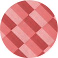 thumbnail image 1 of Ahgly Company Machine Washable Indoor Round Transitional Light Coral Pink Area Rugs, 3' Round, 1 of 7
