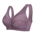 thumbnail image 1 of Women‘s Soft Cotton Front Closure Bralette  Floral Print  Wire   Vest Style  Plus Size, 1 of 4