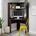 thumbnail image 3 of Sauder Beginnings Corner Desk w/ Hutch, Cinnamon Cherry, 429624, 3 of 7