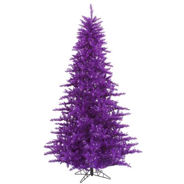 Vickerman K163130 3 ft. x 25 in. Purple Fir Christmas Tree with 234 Tips