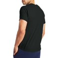 thumbnail image 2 of Hanes T-Shirt à Manches Courtes Col Rond X-Temp pour Hommes, Lot de 2, 2TG, Noir, 2 of 5