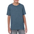 thumbnail image 1 of T-Shirt pour Jeunes Softstyle, m, Bleu Marine Chiné, 1 of 3