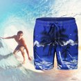 thumbnail image 4 of Beach Swimming Shorts Printed Quick-dried Summer Short Pants Beach Shorts Beach Trunks for Men, 4 of 10