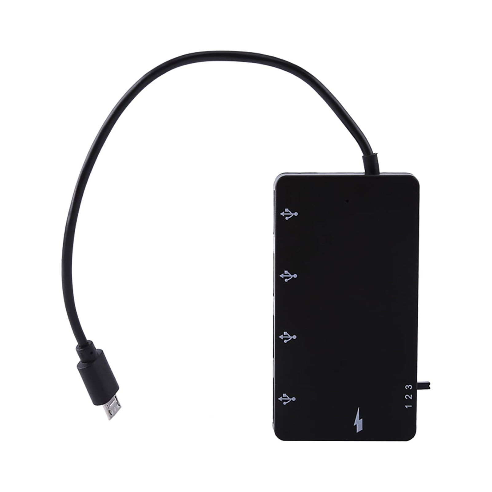 US OTG Extension Adapter,4 Port Micro USB Port US Data Hub Micro USB Hub OTG Adapter Masterfully Created