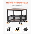 thumbnail image 4 of VEVOR Support pour Mini-Frigo 198 Lb avec Chariot de Rangement et Roues Pivotantes Brun Foncé, 4 of 9