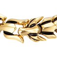 thumbnail image 4 of Bracelet Punk Gothique Acier Titane Écailles de Dragon Bijoux de Mode Bracelet Roche Or 9.05 Pouces, 4 of 9